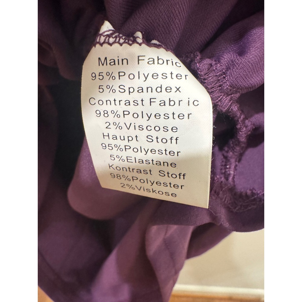 Grace Karin Womens Purple Ruched Surplice V-Neck Long Sleeve Blouse Top 2XL NWT - Picture 5 of 8